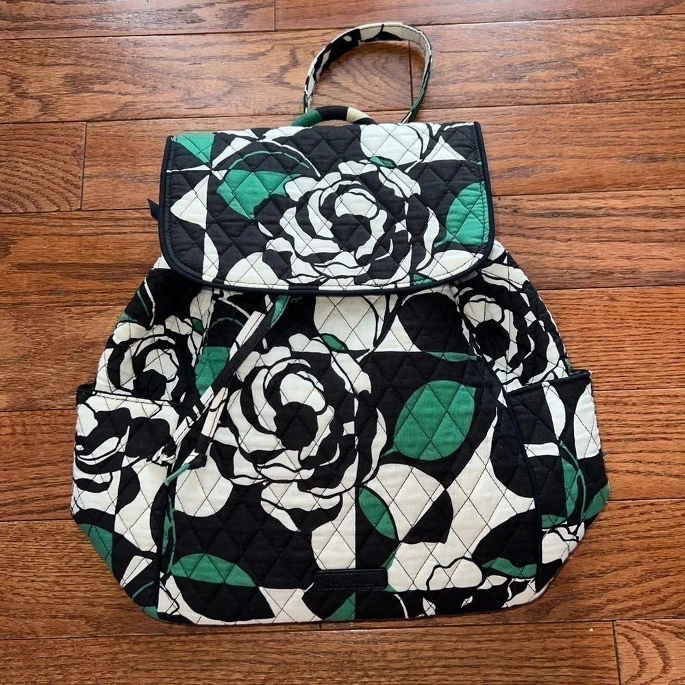 Vera Bradley Women's Drawstring Backpack Imperial Rose